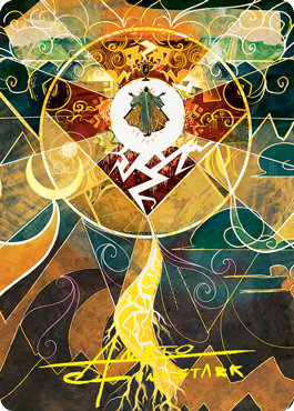 Lightning Bolt Art Card (Gold-Stamped Signature) [Strixhaven: School of Mages Art Series] | Webway Games