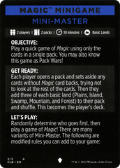 Mini-Master (Magic Minigame) [Commander Legends: Battle for Baldur's Gate Minigame] | Webway Games