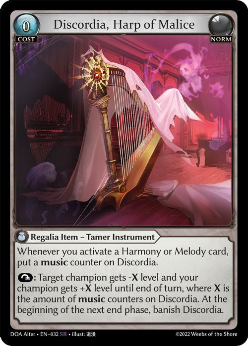 Discordia, Harp of Malice (032) [Dawn of Ashes: Alter Edition] | Webway Games