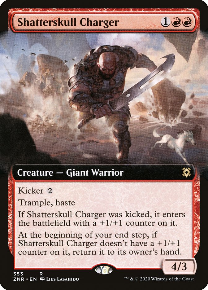 Shatterskull Charger (Extended Art) [Zendikar Rising] | Webway Games