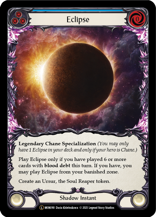 Eclipse (Rainbow Foil) [U-MON190-RF] Unlimited Rainbow Foil | Webway Games