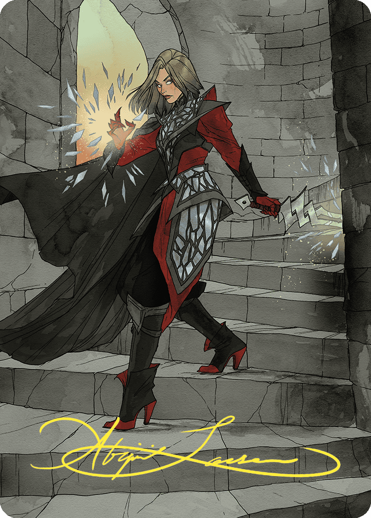 Rowan, Scion of War Art Card (59/81) (Gold-Stamped Signature) [Wilds of Eldraine Art Series] | Webway Games