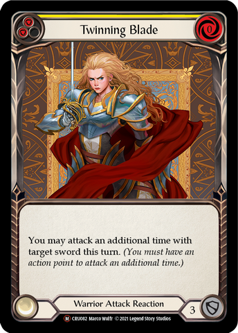 Twinning Blade (Rainbow Foil) [CRU082-RF] Unlimited Rainbow Foil