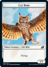 Cat Bird // Human Soldier (003) Double-sided Token [Ikoria: Lair of Behemoths Tokens] | Webway Games