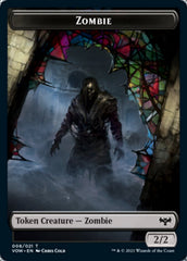 Zombie (008) // Treasure Double-sided Token [Innistrad: Crimson Vow Tokens] | Webway Games
