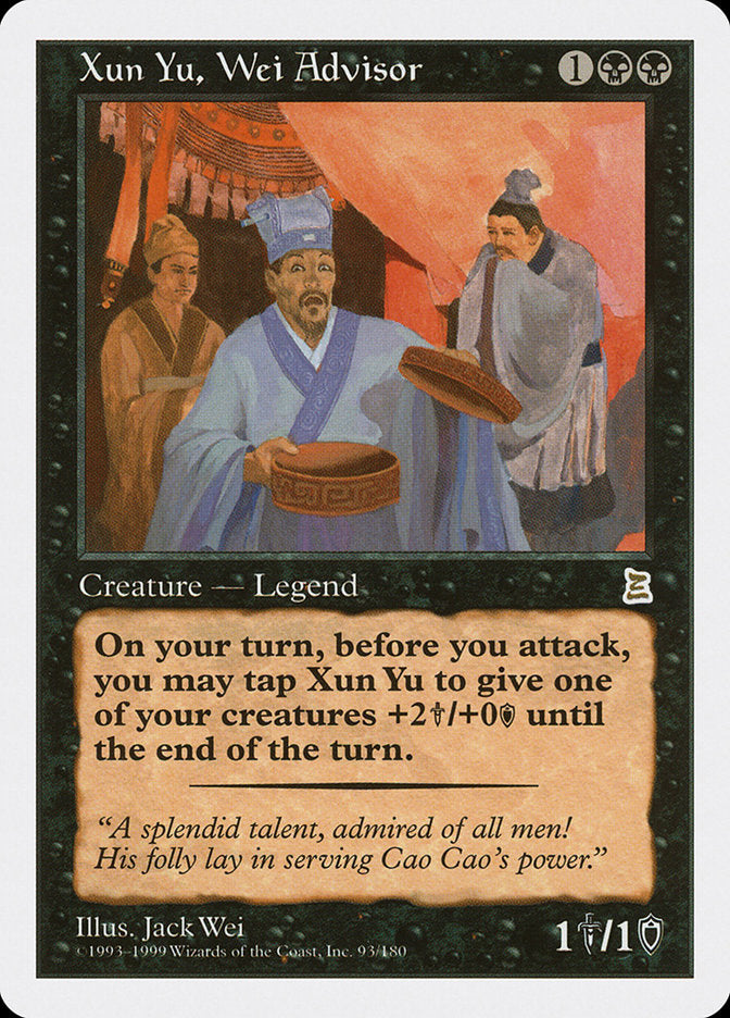 Xun Yu, Wei Advisor [Portal Three Kingdoms] | Webway Games