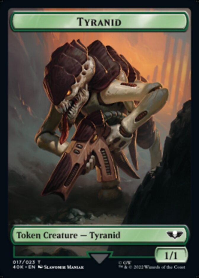 Tyranid (017) // Tyranid (018) Double-sided Token (Surge Foil) [Universes Beyond: Warhammer 40,000 Tokens] | Webway Games
