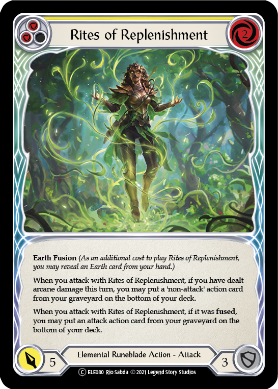 Rites of Replenishment (Yellow) [U-ELE080] Unlimited Normal | Webway Games