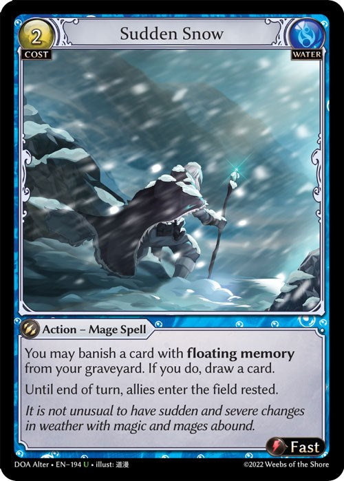 Sudden Snow (194) [Dawn of Ashes: Alter Edition] | Webway Games