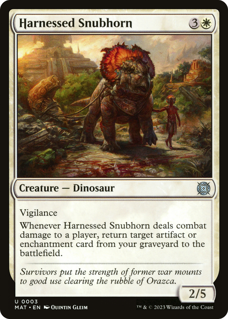 Harnessed Snubhorn [March of the Machine: The Aftermath] | Webway Games