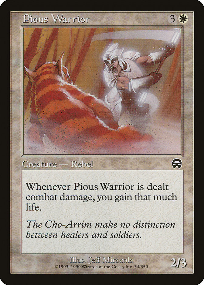 Pious Warrior [Mercadian Masques] | Webway Games