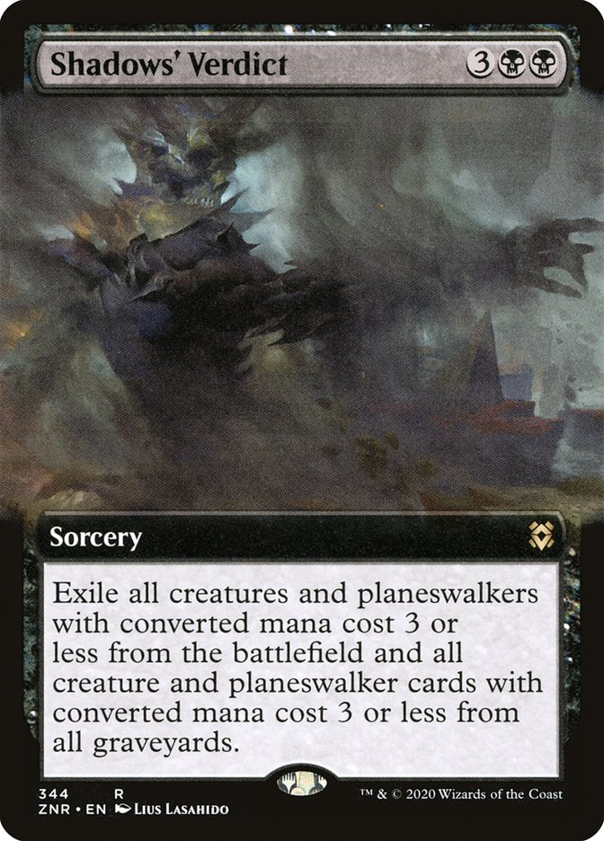 Shadows' Verdict (Extended Art) [Zendikar Rising] | Webway Games