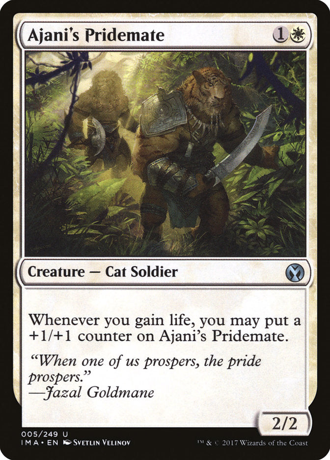 Ajani's Pridemate [Iconic Masters] | Webway Games