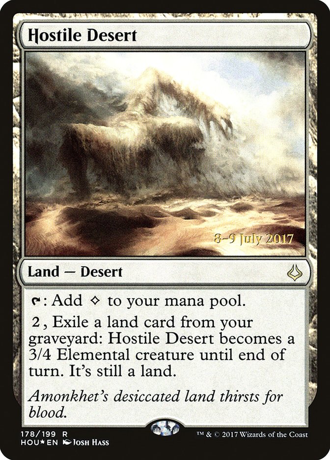 Hostile Desert  [Hour of Devastation Prerelease Promos] | Webway Games