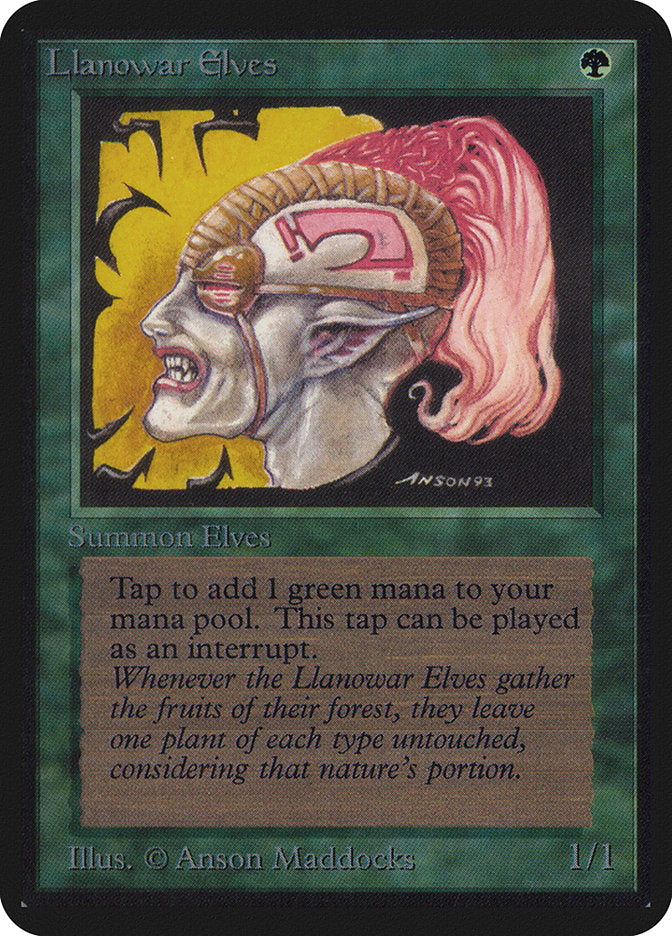 Llanowar Elves [Limited Edition Alpha] | Webway Games