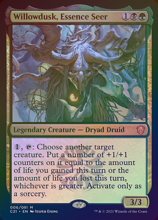 Willowdusk, Essence Seer (Display Commander) [Commander 2021] | Webway Games