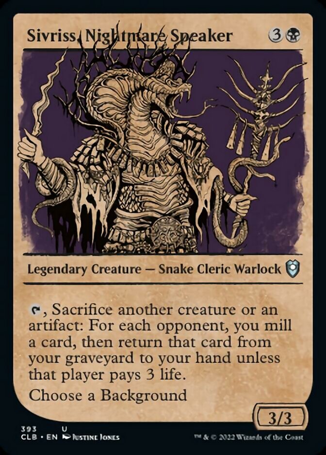 Sivriss, Nightmare Speaker (Showcase) [Commander Legends: Battle for Baldur's Gate] | Webway Games