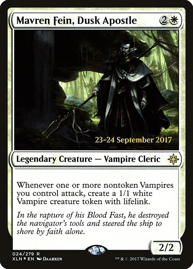 Mavren Fein, Dusk Apostle  (Prerelease) [Ixalan Prerelease Promos] | Webway Games