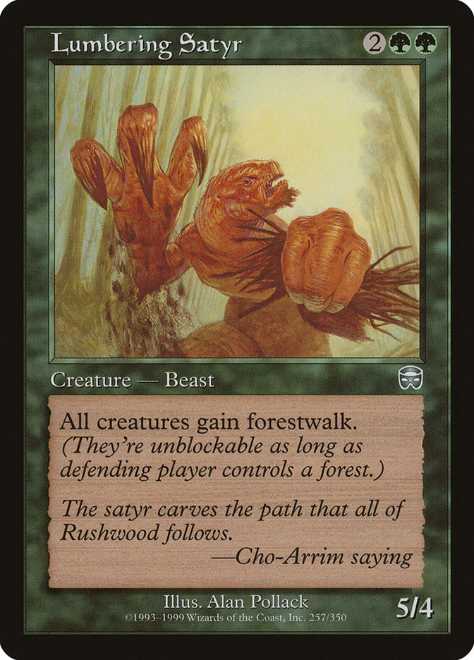 Lumbering Satyr [Mercadian Masques] | Webway Games