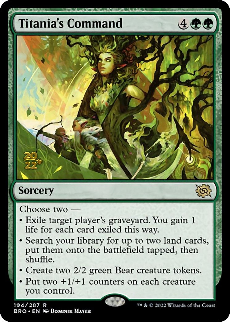 Titania's Command [The Brothers' War: Prerelease Promos] | Webway Games