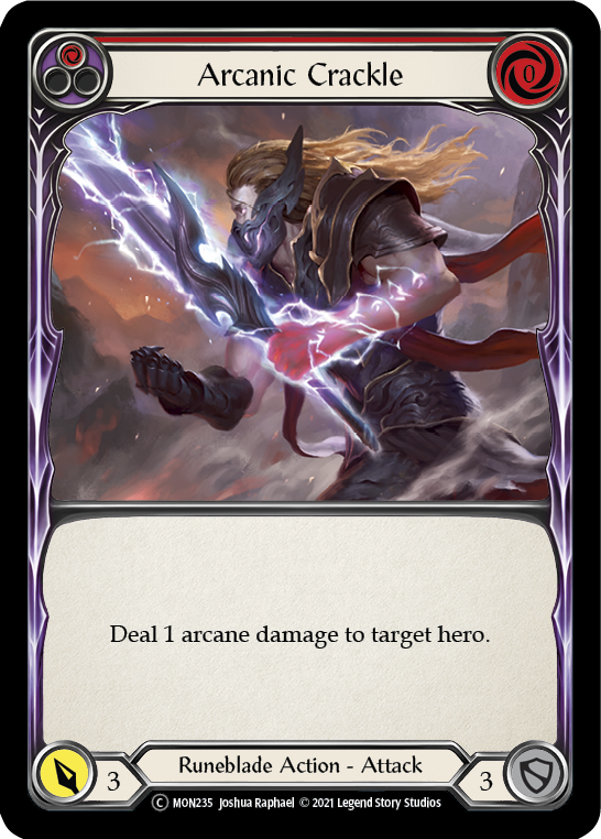 Arcanic Crackle (Red) [U-MON235] Unlimited Normal | Webway Games