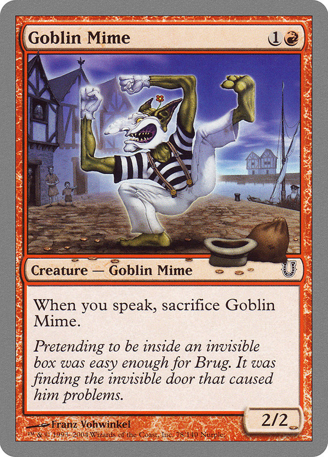 Goblin Mime [Unhinged] | Webway Games
