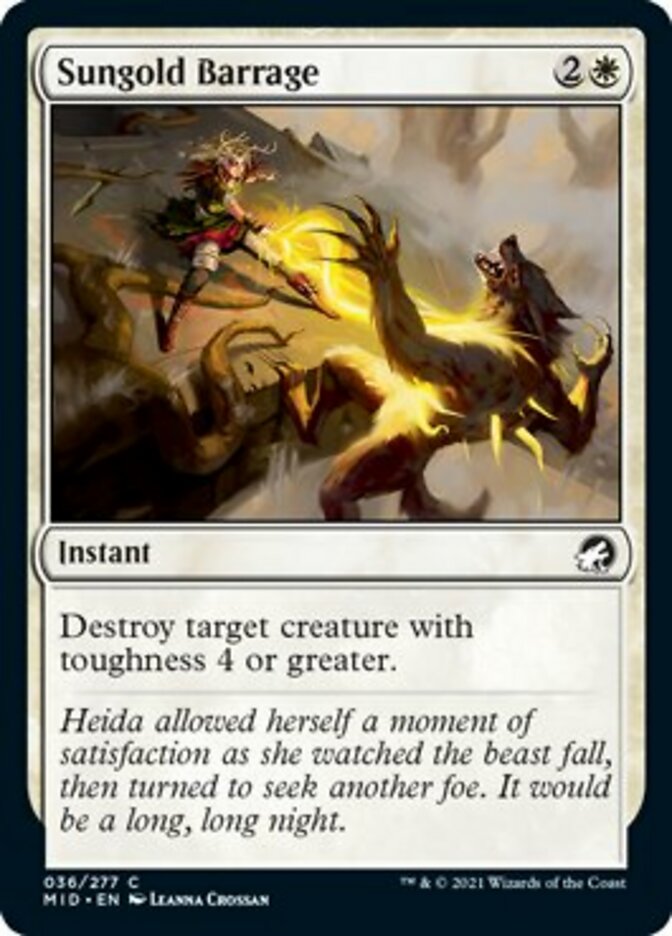 Sungold Barrage [Innistrad: Midnight Hunt] | Webway Games