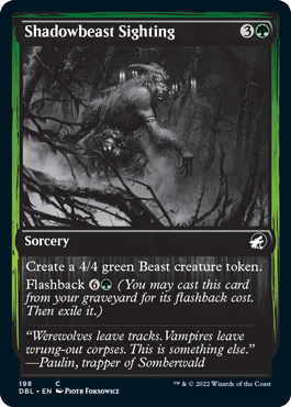 Shadowbeast Sighting [Innistrad: Double Feature] | Webway Games