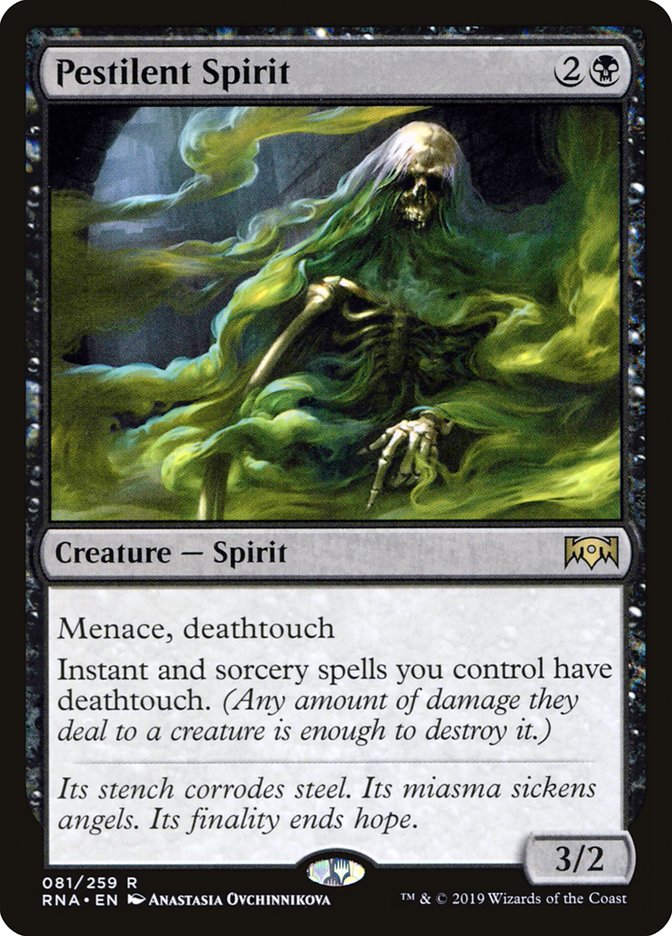 Pestilent Spirit [Ravnica Allegiance] | Webway Games