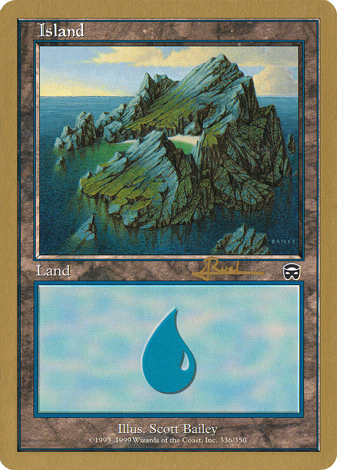 Island (ar336a) (Antoine Ruel) [World Championship Decks 2001] | Webway Games