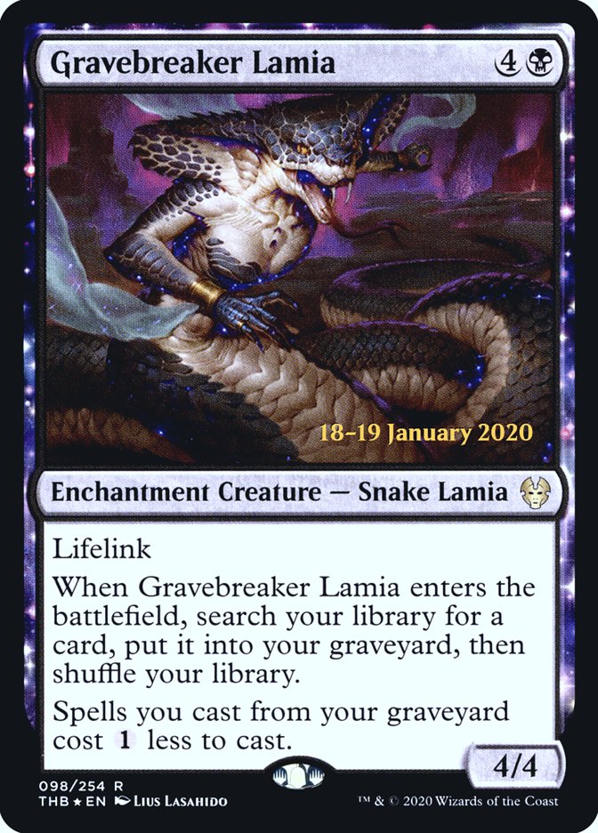 Gravebreaker Lamia [Theros Beyond Death Prerelease Promos] | Webway Games