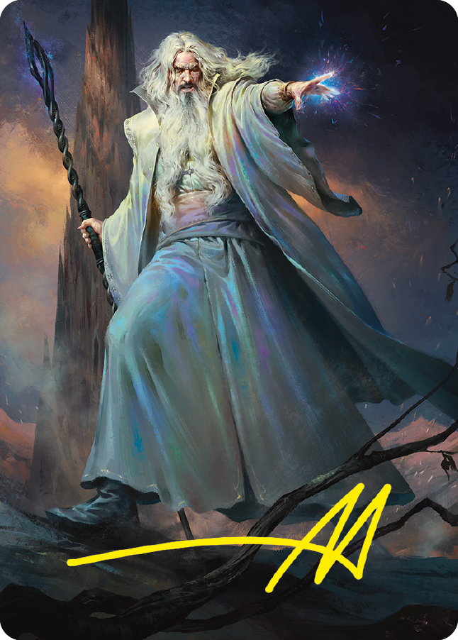 Saruman of Many Colors Art Card (Gold-Stamped Signature) [The Lord of the Rings: Tales of Middle-earth Art Series] | Webway Games