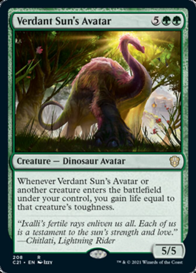 Verdant Sun's Avatar [Commander 2021] | Webway Games