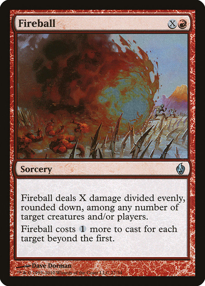 Fireball [Premium Deck Series: Fire and Lightning] | Webway Games