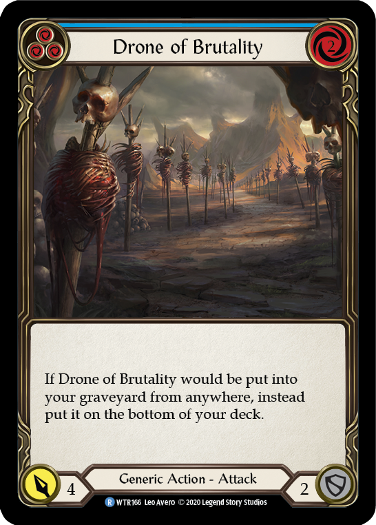 Drone of Brutality (Blue) [U-WTR166] (Welcome to Rathe Unlimited)  Unlimited Rainbow Foil | Webway Games
