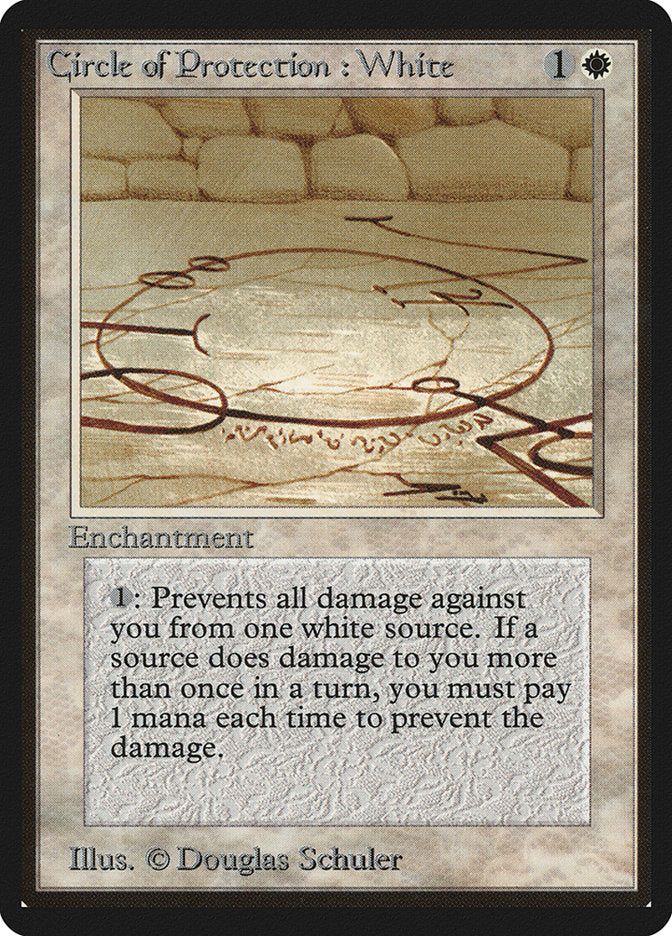 Circle of Protection: White [Limited Edition Beta] | Webway Games
