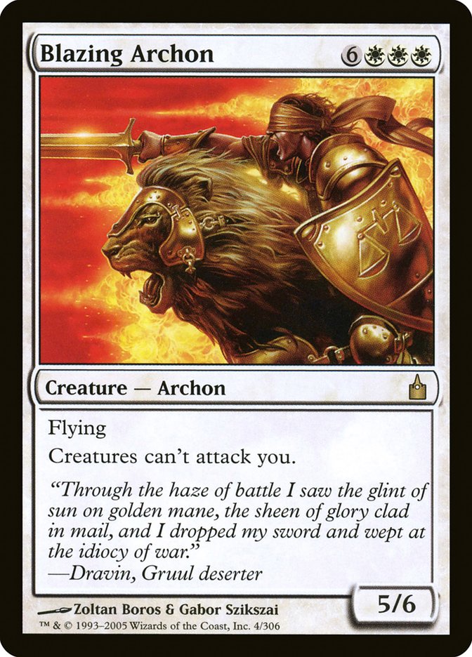 Blazing Archon [Ravnica: City of Guilds] | Webway Games