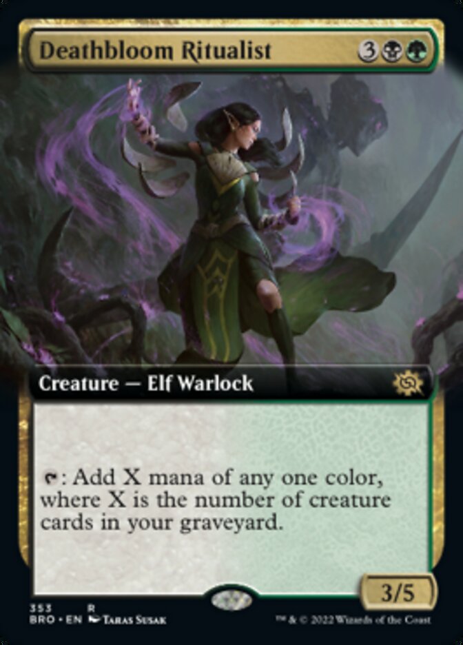 Deathbloom Ritualist (Extended Art) [The Brothers' War] | Webway Games