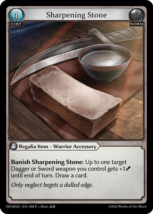 Sharpening Stone (008) [2022 Demo Deck] | Webway Games
