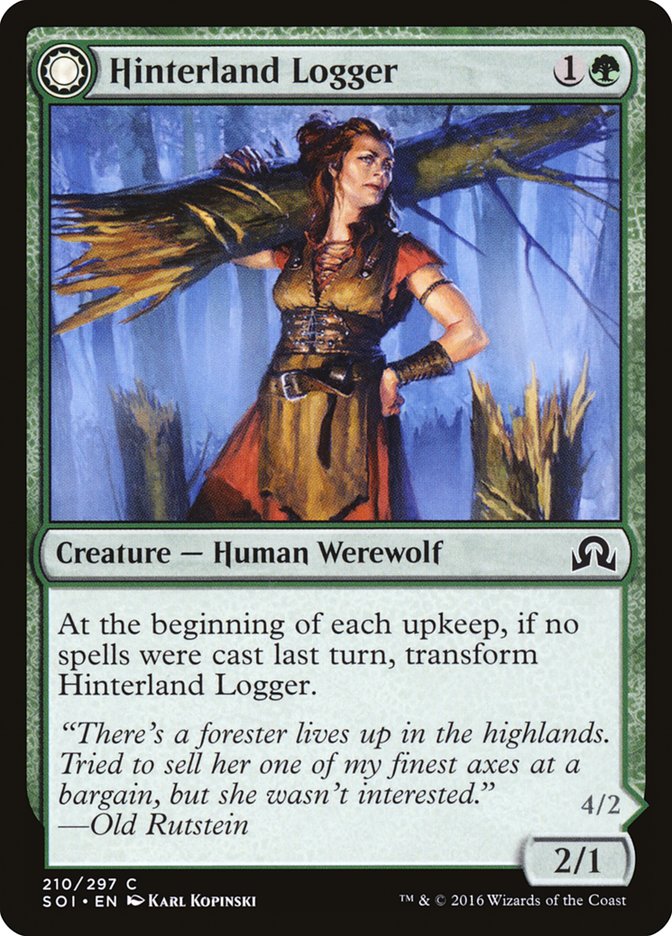 Hinterland Logger // Timber Shredder [Shadows over Innistrad] | Webway Games