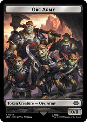 Orc Army (0018) // Food (0024) Double-Sided Token (Surge Foil) [The Lord of the Rings: Tales of Middle-Earth Tokens] | Webway Games