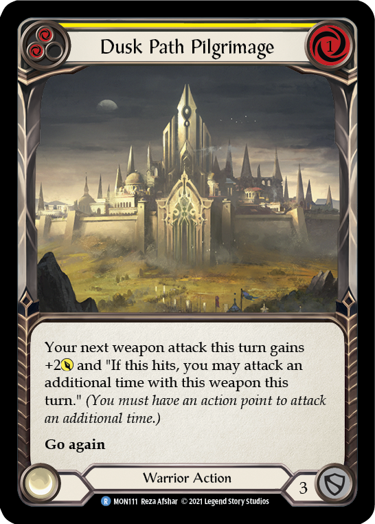 Dusk Path Pilgrimage (Yellow) (Rainbow Foil) [MON111-RF] 1st Edition Rainbow Foil | Webway Games
