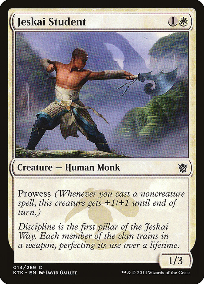 Jeskai Student [Khans of Tarkir] | Webway Games