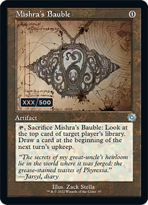 Mishra's Bauble (Retro Schematic) (Serial Numbered) [The Brothers' War Retro Artifacts] | Webway Games