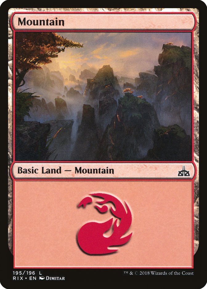 Mountain (#195) [Rivals of Ixalan] | Webway Games