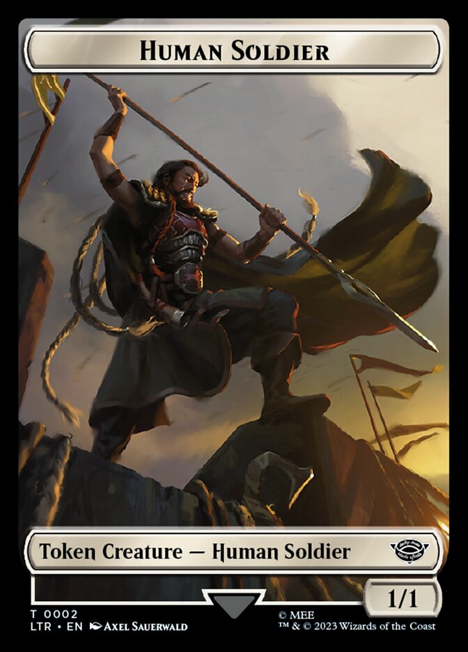 Human Soldier Token (02) [The Lord of the Rings: Tales of Middle-Earth Tokens] | Webway Games