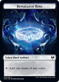 Replicated Ring // Thopter Double-sided Token [Kaldheim Commander Tokens] | Webway Games