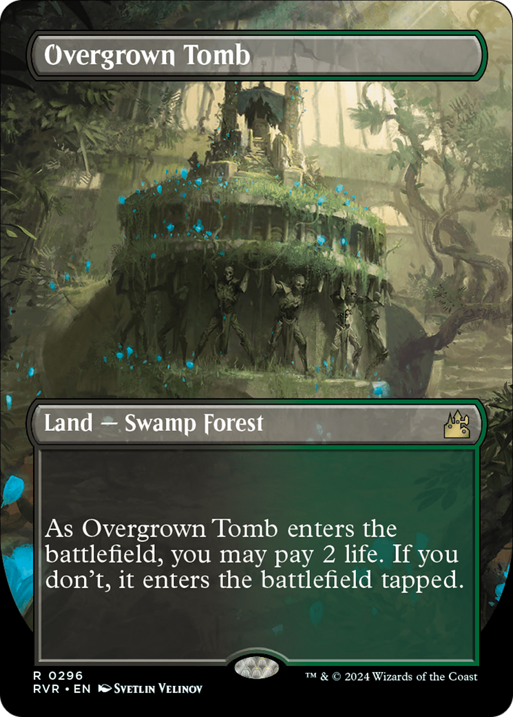 Overgrown Tomb (Borderless) [Ravnica Remastered] | Webway Games