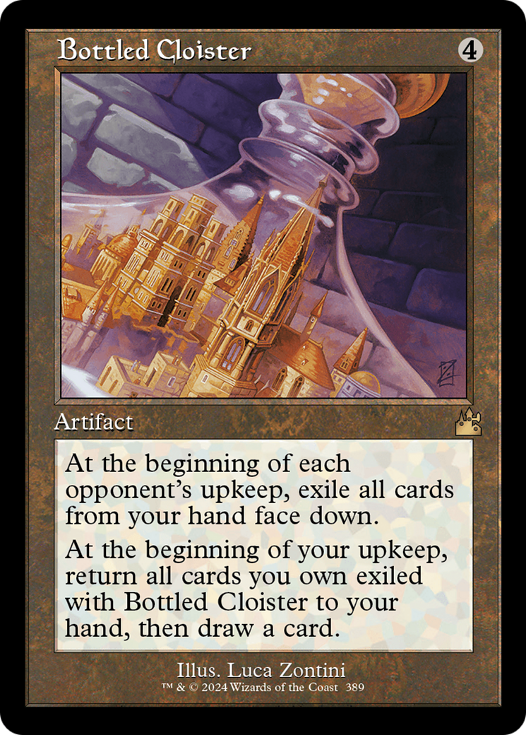 Bottled Cloister (Retro Frame) [Ravnica Remastered] | Webway Games