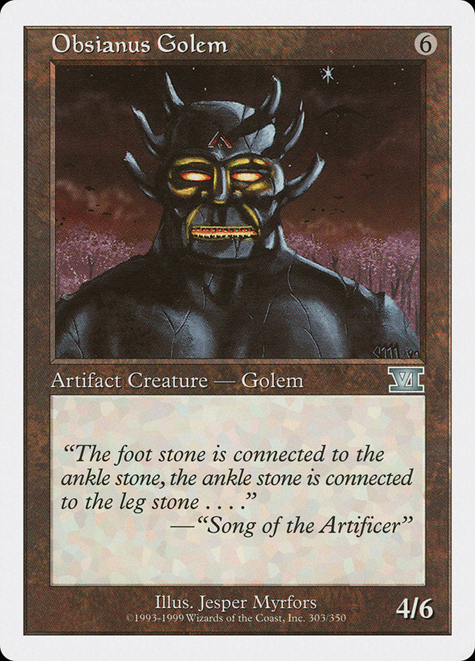 Obsianus Golem [Classic Sixth Edition] | Webway Games